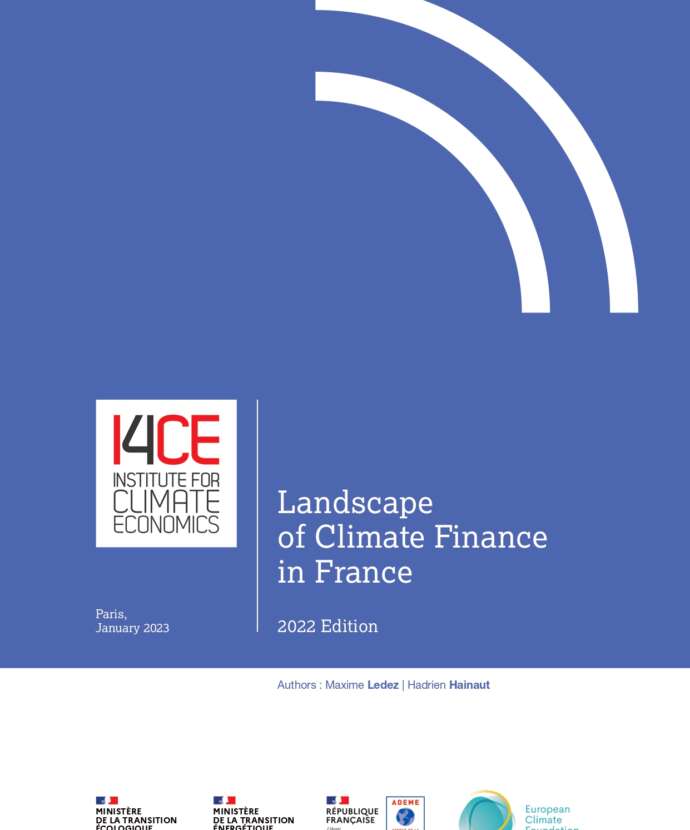 Landscape of climate finance in France - edition 2022