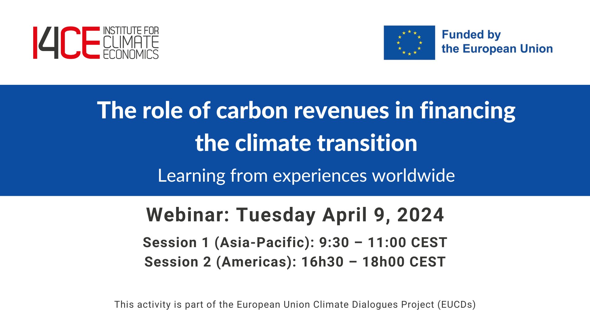 The role of carbon revenues in financing the climate transition - I4CE